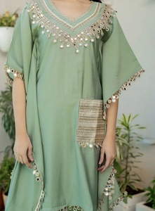 2026 Gran Venta Hermoso Traje Kaftan de Dubái para Mujer, Kaftan Hecho a Mano, Ropa Islámica Tradicional y Accesorios Diseñados para Musulmanas - Product Image 2