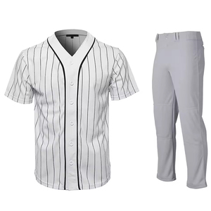 Uniforme de béisbol de alta calidad para uso a largo plazo, elegante conjunto de equipo con logotipos personalizables. - Product Image 1
