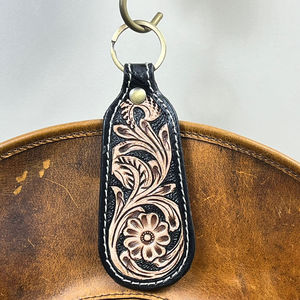 คลิปหนีบหมวกหนังแบบถือสำหรับหมวกและกระเป๋าสไตล์ตะวันตกคลิปยึดทำด้วยมือที่จับปลอดภัยสำหรับการเดินทางเดินป่าและใช้งานกลางแจ้ง - Product Image 5