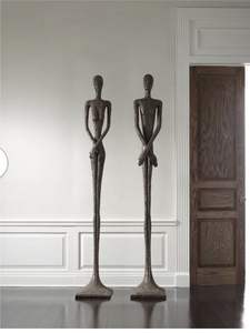 Butée de porte décorative en laiton massif, forme statue, finition antique, robuste - Product Image 2