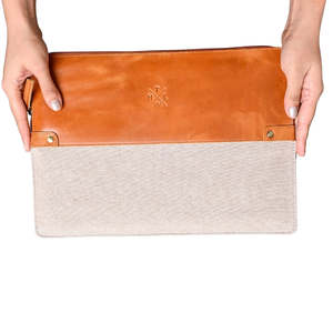 Genuine <b>Leather</b> Flat Laptop Sleeve <b>Case</b> Patterned Notebook Cover Custom Logo Business Travel Bag - Product Image 3