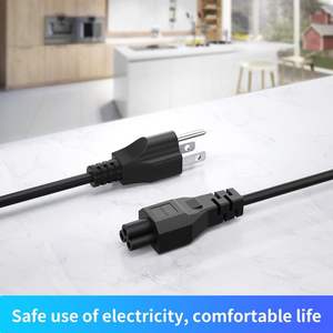 สายไฟ SYONG US 3 ขา สายไฟ AC แบบสั้น หัวต่อ Nema 5-15P ตัวผู้ ไปยัง IEC320 C5 ตัวเมีย สายไฟสำหรับแล็ปท็อป โปรเจคเตอร์ และจอมอนิเตอร์ - Product Image 3