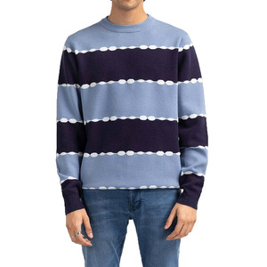 Vêtements en tricot personnalisés décontractés, pull pour homme, 100% coton tricoté, pull à col rond, manches longues, pulls pour homme - Product Image 5