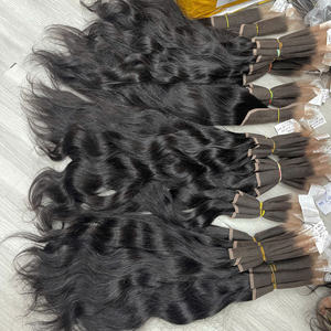 Fermeture supérieure de cheveux humains fermeture à lacet suisse et cheveux ondulés naturels frontaux en Stock cheveux vierges bouclés crépus vietnamiens - Product Image 2