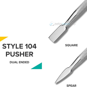 Pousse-cuticules professionnel en métal robuste pour soins des ongles, double extrémité en acier inoxydable, fournitures de salon - Product Image 3