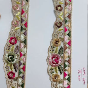 Tela de encaje bordada de diseñador de alta calidad para vestidos, ribete decorativo de encaje, proveedor de textiles para prendas de vestir, venta al por mayor. - Product Image 4