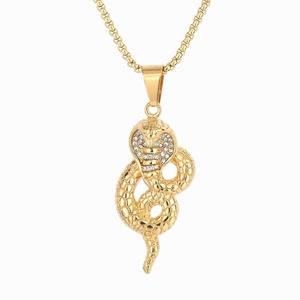 Pendentif Cobra Personnalisé Hip-hop Européen et Américain, Bijou en Forme de Serpent, Collier INS - Product Image 5