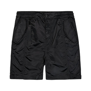 <b>Black</b> Color Men's Summer Casual Solid Nylon <b>Shorts</b> Eco Friendly With Pockets For Sport Workout Gym <b>Beach</b> Use - Product Image 2