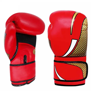 Guantes de Boxeo con Cordones 'No Boxing No Life', de Cuero Azul, para Entrenamiento de Adultos, MMA, Kickboxing, Super Punching - Product Image 5