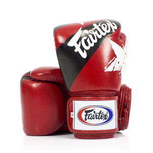 Gants de boxe Muay Thai de qualité supérieure, style mexicain, imprimés sur mesure, rouges, confortables, fabrication OEM. - Product Image 3