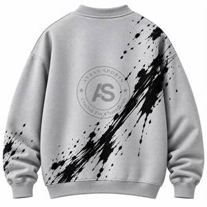 Sweat-shirt à col rond pour homme imprimé sur mesure, sweat-shirt décontracté surdimensionné, streetwear - Product Image 5