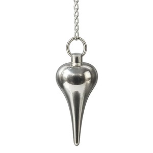 Pendule Feng Shui en dôme d'argent poli - Respectueux de l'environnement pour la guérison énergétique et la divination - Product Image 4