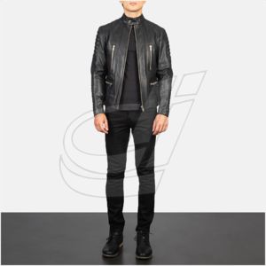 Vente en gros Veste en cuir d'agneau véritable de haute qualité pour hommes pour motards Design vieilli avec rembourrage en coton Caractéristique respirante - Product Image 2