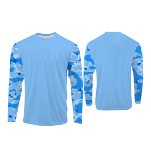 Sweat à capuche de pêche pour homme avec logo personnalisé, trous pour les pouces, protection UV, respirant, séchage rapide, 100% polyester, chemise de soleil pour l'extérieur - Product Image 5