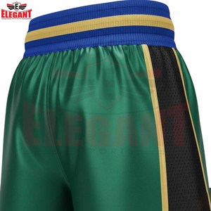 Equipo de Entrenamiento de Boxeo de Poliéster Transpirable de Primera Calidad en Color Verde y Dorado Metálico, Nuevo, para Otoño - Product Image 6