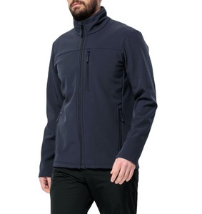 Veste softshell homme personnalisée, respirante, légère, avec poche poitrine, col montant, pour l'hiver, vente en gros - Product Image 2
