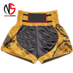 Short de Muay Thai 100 % polyester de haute qualité, fabriqué à Nurak avec option OEM en 2026 - Product Image 1
