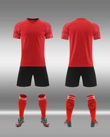 Setelan Jersey Sepak Bola Kustom Dewasa Remaja Seragam Tim Latihan Pertandingan 100% Poliester Bernapas Cepat Kering
