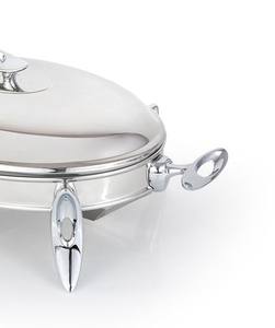 Modern Oval Stainless Steel Eco Friendly Durable <b>Chafing</b> <b>Dish</b> Buffet Food Warmer Lid <b>Fuel</b> Holder Professional Catering Ramadan - Product Image 5