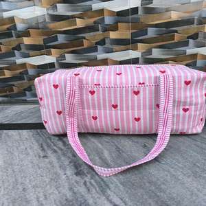 Sacs de voyage et de sport pour femmes en coton matelassé, faits à la main, à grande capacité, de luxe, durables, écologiques, avec imprimé floral - Product Image 1