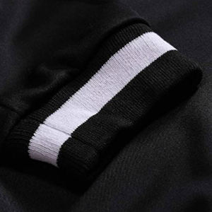 Premium Men’s Red Black White Sports Track Jacket Full Zip Color Block Design Side Pockets Casual Athletic Training Wear - Product Image 3