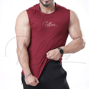 Débardeurs pour hommes personnalisés avec logo imprimé, décontractés, respirants, à séchage rapide, sans manches, pour la salle de sport, la course à pied et l'entraînement - Product Image 5