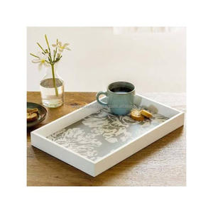 Perfecto para regalos y decoración de cocina | Bandeja de madera hecha a mano con pintura artística de esmalte para uso diario | - Product Image 3