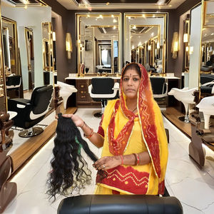 Cabello crudo Venta al por mayor Precio de fábrica Paquetes transparentes ondulados naturales Cabello Cutícula sin procesar Alineado Cabello humano indio virgen - Product Image 3