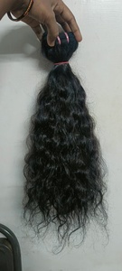 High Quality 100% Natural Black Virgin Curly <b>Braiding</b> Hair 22\" Templesourced Water Hair Human Hair <b>Extensions</b> - Product Image 5