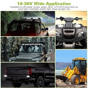 Barra de Luz LED de 120W y 12000LM, Luces de Trabajo de 7 Pulgadas para Todoterreno y Jeep, IP67 Impermeable, Luz Antiniebla, Haz de Luz Amplio, Iluminación Exterior para Automóviles - Product Image 6