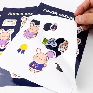สติกเกอร์คิสคัทแบบแผ่น กันน้ำ เคลือบเงา ลายการ์ตูน พิมพ์ตามสั่ง สำหรับใช้งานในอุตสาหกรรม - Product Image 6