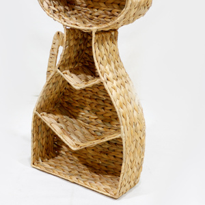 Étagère murale pour chat en jacinthe d'eau, forme animale bohème, décoration d'intérieur, salon, pièce unique, artisanat fait main - Product Image 2