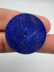 Cadran de montre classique en pierre de lapis-lazuli naturel, coupe plate, 28 mm, pierre précieuse bleue, trou central de 2 mm, cadran de montre personnalisé, marque K Gems - Product Image 3