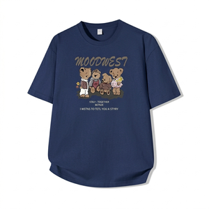Camiseta con Estampado Personalizado para Mujer, Camiseta Gráfica de Moda, Top Informal de Algodón Suave, Manga Corta, Atuendo Elegante para Mujer, Ligero, Verano - Product Image 1