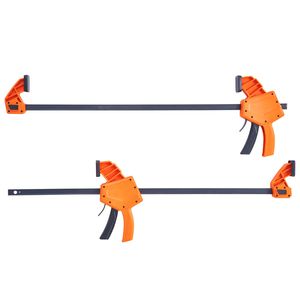 Morsetti a barra a cambio rapido F, confezione da 2, 60 cm, per lavorazione del legno con una sola mano, alta resistenza, limite di carico 300 libbre - Product Image 6