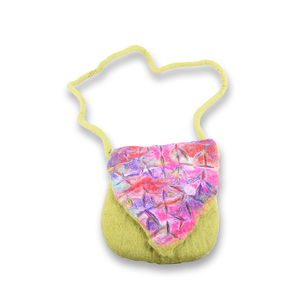 Tie-Dye Leaf Stripe Felt <b>Drawstring</b> <b>Backpack</b> Unique Style for Your Adventures - Product Image 1