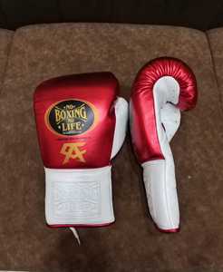 Canelo Mexican No Boxing No Life Premium <b>Leather</b> MMA Martial Arts Boxing <b>Gloves</b> Lace-Up Full Finger Training Gear For Adults - Product Image 3