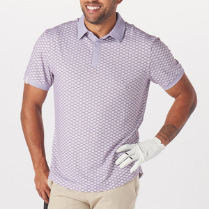 Polo de golf pour homme à manches courtes, 100 % haute qualité, personnalisé, séchage rapide, performance, coupe ajustée, sublimation. - Product Image 6