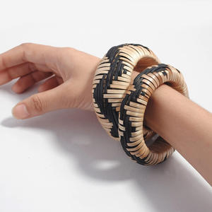 Bracelets en rotin noir, un excellent choix d'bracelets écologiques avec de nombreux motifs, prix compétitif - Product Image 4