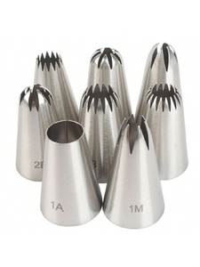 Outils de pâtisserie pour Noël : Ensemble de décoration de gâteaux avec mini douilles russes de petite taille pour crème et glaçage, motifs fleurs et feuilles, en métal, résistant à la chaleur - Product Image 4