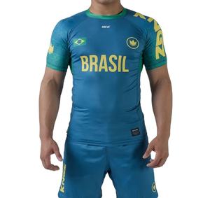 T-shirt de compression MMA personnalisé sublimé Rash Guard Short UPF50 Respirant Antibactérien Vêtements de sport Service OEM Support Unisexe - Product Image 1