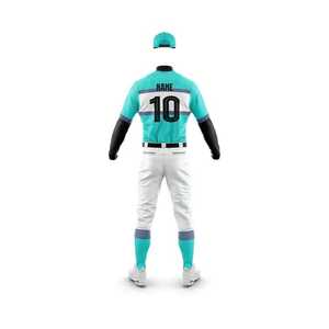Uniformes de baseball en polyester à manches courtes, service OEM, logo personnalisé, sublimation, pour équipe, vente en gros, uniformes de baseball à séchage rapide - Product Image 5