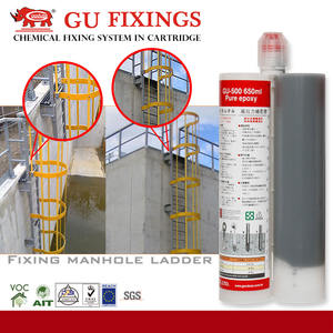 Adhesivo de Anclaje de Inyección Epoxi de Dos Componentes de 650 ml con Bajo Olor, Proporción de Mezcla 1:1, Resistencia Química para Fijación de Alta Carga - Product Image 6