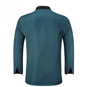 Chaqueta de Chef para Cocina de Hotel, Lona de Poliéster/Algodón, Manga Larga, Transpirable, Duradera, de Secado Rápido, Personalizable - Product Image 2