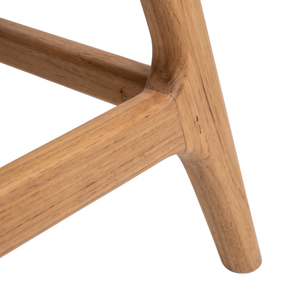 Chaise longue manuelle ergonomique en teck tressé sans accoudoirs pour extérieur, mobilier de villa et de bord de piscine - Product Image 6