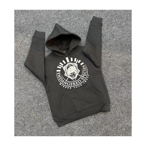 Sudadera con Capucha para Hombre, Tejido Grueso, Cuello Redondo, Forro Polar de Poliéster/Algodón, Logotipo Personalizado Bordado, Invierno - Product Image 1