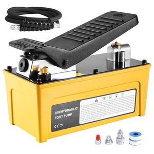Pompa Idraulica ad Aria da 10.000 PSI con Serbatoio da 0,42 Galloni, Scocca in Alluminio, Uscita Olio NPT 3/8 e Ingresso Aria 1/4, Azionamento a Pedale - Product Image 1