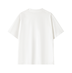 เสื้อยืดโอเวอร์ไซส์ทรงใหญ่ คอใหญ่ ไหล่ตก พิมพ์โลโก้ตามสั่ง ผ้าหนา 330gsm คุณภาพสูง สำหรับผู้ชาย สไตล์สตรีทแวร์ - Product Image 2