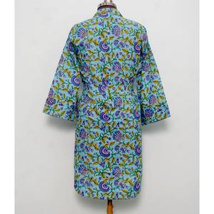 Chemise longue ajustable à col en V et boutons, imprimé floral vintage, en coton écologique respirant, style hip-hop, nouvelle collection pour soirée - Product Image 6