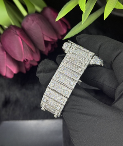 Diamond Tester Approved Moissanite <b>Watch</b> | VVS Luxury Iced Out <b>Skeleton</b> Wholesale - Product Image 6